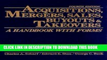 [PDF] Acquisitions, Mergers, Sales, Buyouts   Takeovers, Fourth Edition Full Online