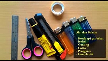 Cara Membuat Motor Mini dari Korek Api  Bekas