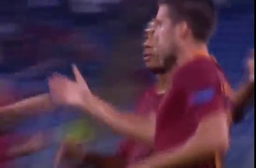 Goal Strootman .Roma 1-0 Aster 1-0