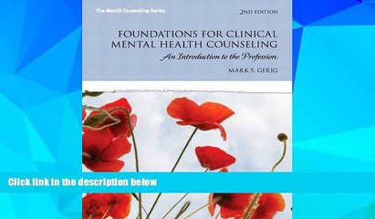 Big Deals  Foundations for Clinical Mental Health Counseling: An Introduction to the Profession