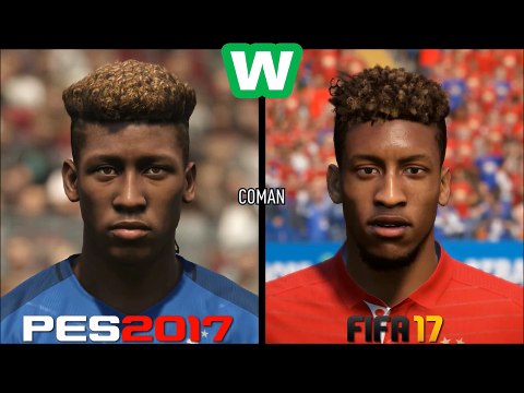 FIFA 17 vs PES 2017 Faces Comparison