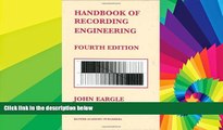 Big Deals  Handbook of Recording Engineering  Best Seller Books Most Wanted