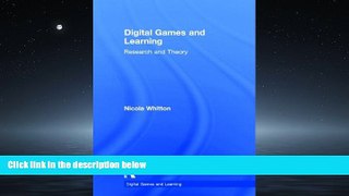 Free [PDF] Downlaod  Digital Games and Learning: Research and Theory  FREE BOOOK ONLINE