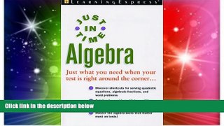 Big Deals  Just In Time Algebra (Just in Time Series)  Free Full Read Most Wanted
