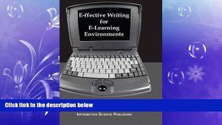 READ book  E-ffective Writing for E-Learning Environments (Cases on Information Technology)