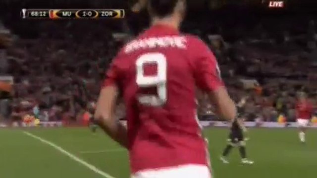 Zlatan Ibrahimović Goal HD - Manchester United 1-0 Zorya - 29.09.2016 HD