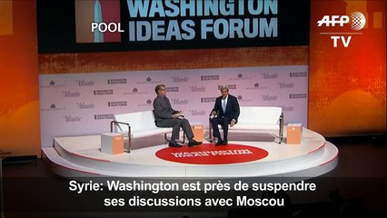 Syrie: Kerry prêt à "suspendre les discussions" avec Moscou