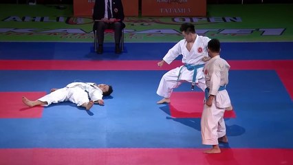 HONG KONG. Final Male Team Kata. Karate1 Premier League Dubai 2016