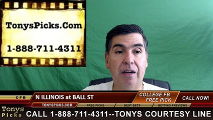 Download Video: Ball St Cardinals vs. Northern Illinois Huskies Free Pick Prediction NCAA College Football Odds Preview 10/1/2016