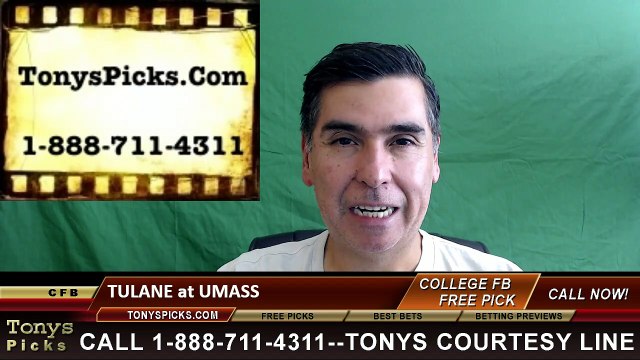 Massachusetts Minutemen vs. Tulane Green Wave Free Pick Prediction NCAA College Football Odds Preview 10/1/2016