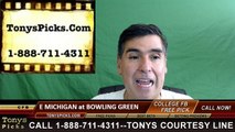 Bowling Green Falcons vs. Eastern Michigan Eagles Free Pick Prediction NCAA College Football Odds Preview 10/1/2016