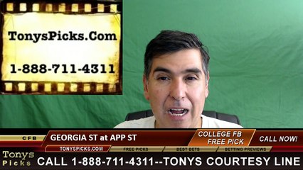 Appalachian St Mountaineers vs. Georgia St Panthers Free Pick Prediction NCAA College Football Odds Preview 10/1/2016
