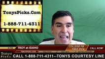 Idaho Vandals vs. Troy Trojans Free Pick Prediction NCAA College Football Odds Preview 10/1/2016