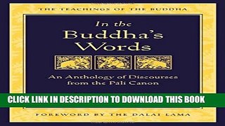 Collection Book In the Buddha s Words: An Anthology of Discourses from the Pali Canon (Teachings