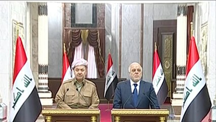 العيادي والبارزاني يتفقان على حلِّ القضايا العالقة