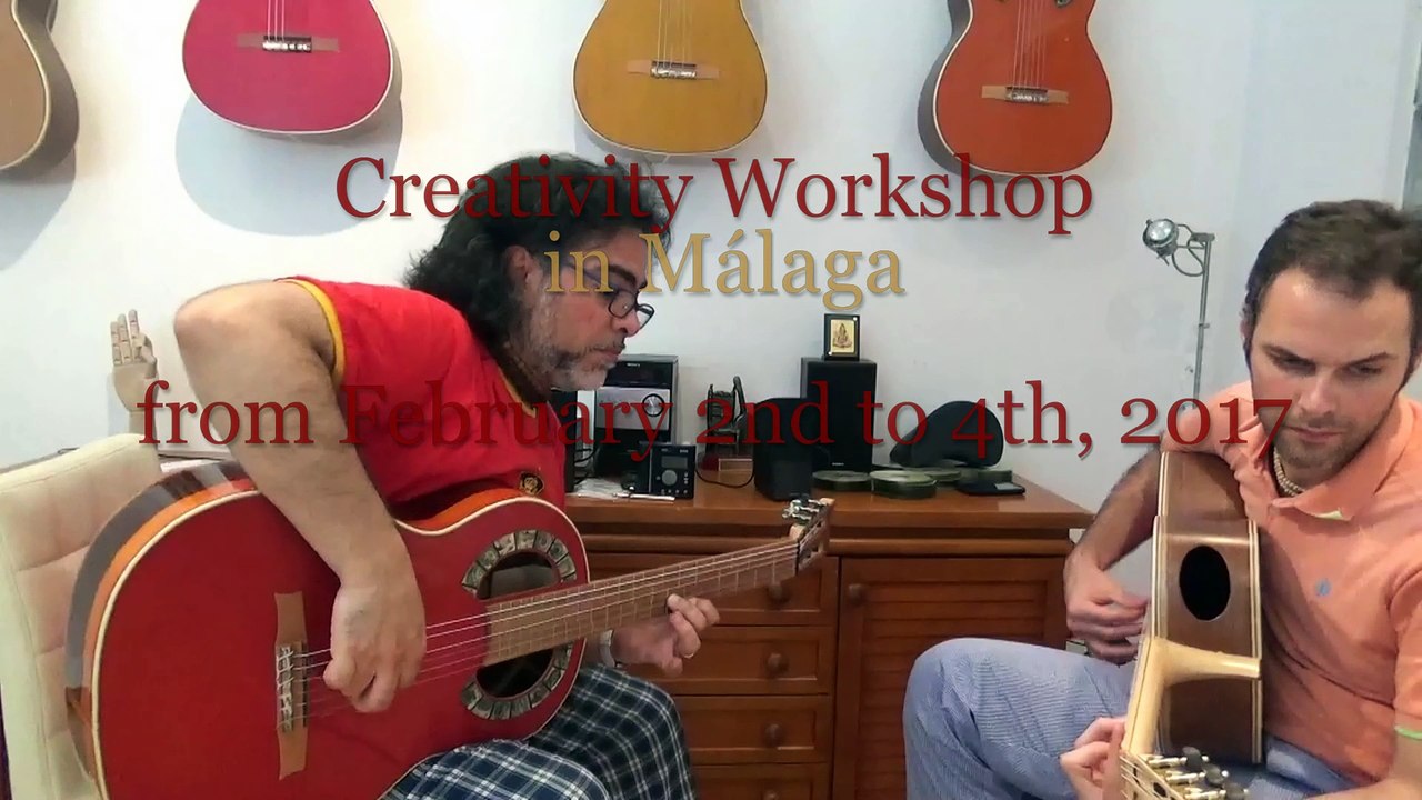 Workshop in Malaga 2017 February 2th, 3th & 4th Intensive Creativity for all levels/Ruben Diaz Spain