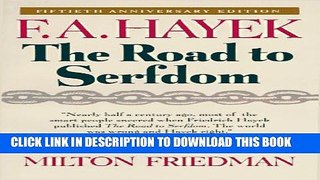 [PDF] The Road to Serfdom: Fiftieth Anniversary Edition Popular Collection