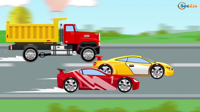 Мультфильмы для детей Грузовик Рабочие машины в видео для детей Строим дом. Новые мультфильмы 2016