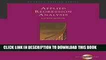 Collection Book Applied Regression Analysis: A Second Course in Business and Economic Statistics