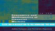 [Read PDF] Introduction to the Economics and Mathematics of Financial Markets (MIT Press) Download