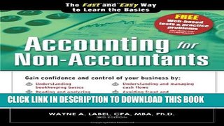 [PDF] Accounting for Non-Accountants, 3E: The Fast and Easy Way to Learn the Basics Popular