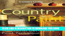 [PDF] Country Living Country Paint: Traditional Decorative Paint Techniques Popular Collection