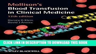 New Book Mollison s Blood Transfusion in Clinical Medicine