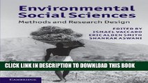 Collection Book Environmental Social Sciences: Methods and Research Design