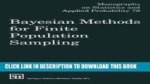 Collection Book Bayesian Methods for Finite Population Sampling (Chapman   Hall/CRC Monographs on