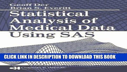 Collection Book Statistical Analysis of Medical Data Using SAS