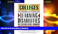 READ BOOK  Colleges With Programs for Students With Learning Disabilities Or Attention Deficit