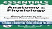 Collection Book Anatomy and Physiology Essentials (Essentials Study Guides)