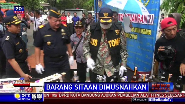 Wamenkeu Musnahkan Barang Sitaan Senilai Rp 38,78 Miliar