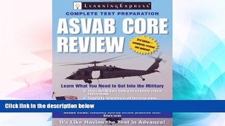 Big Deals  ASVAB Core Review  Best Seller Books Best Seller