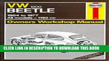 [PDF] Volkswagen Beetle 1200 1954-77 Owner s Workshop Manual (Service   Repair Manuals) [Online