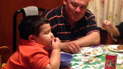 Kid Eats While Asleep (santa-banta-group)