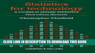 Collection Book Statistics for Technology: A Course in Applied Statistics, Third Edition