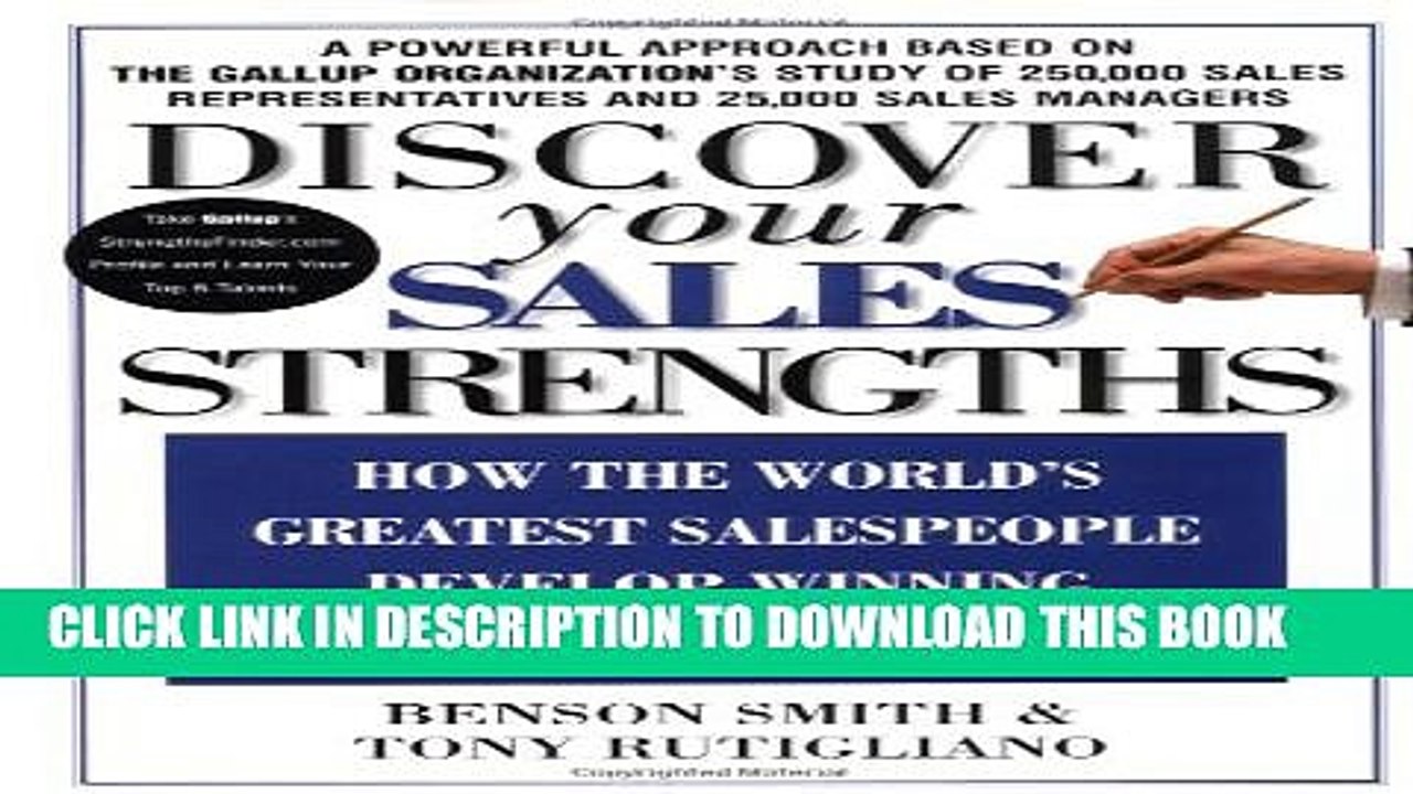 [PDF] Discover Your Sales Strengths: How the World s Greatest Salespeople Develop Winning Careers