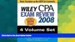 Big Deals  Wiley CPA Exam Review 2008 (Wiley CPA Examination Review (4v.))  Best Seller Books Best