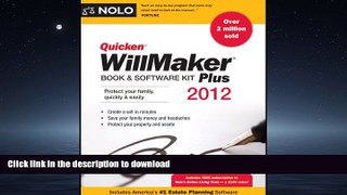 READ THE NEW BOOK Quicken Willmaker Plus 2012 Edition: Book   Software Kit READ EBOOK