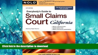 READ THE NEW BOOK Everybody s Guide to Small Claims Court in California READ EBOOK