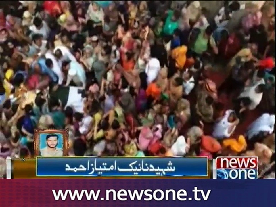 Funeral prayers held of soldiers martyred in Indian firing