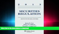 READ THE NEW BOOK Securities Regulation: Selected Statutes Rules and Forms 2013 Supplement READ
