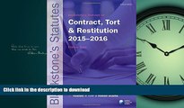 FAVORIT BOOK Blackstone s Statutes on Contract, Tort   Restitution 2015-2016 (Blackstone s Statute