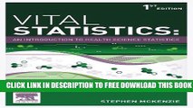 New Book Vital Statistics: An introduction to health science statistics, 1e