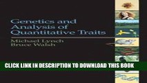 New Book Genetics and Analysis of Quantitative Traits