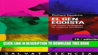 New Book El gen egoista / The Selfish Gene: Las bases biologicas de nuestra conducta / The
