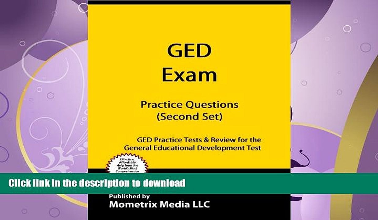 FAVORITE BOOK  GED Exam Practice Questions: GED Practice Tests   Review for the General