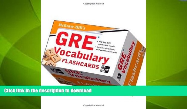 READ BOOK McGraw-Hill s GRE Vocabulary Flashcards FULL ONLINE