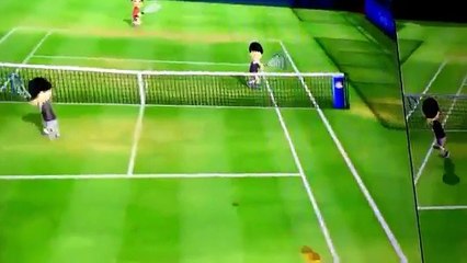 Un match de tennis endiablé sur Wii Sports
